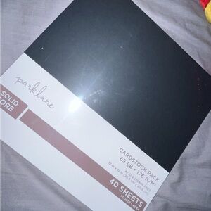 Park Lane Solid Core Black Cardstock Pack